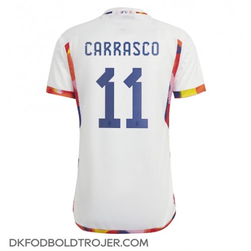 Billige Belgien Yannick Carrasco #11 Udebane Fodboldtrøjer VM 2022 Kortærmet